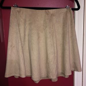 Super Cute Tan Skater Skirt!!
